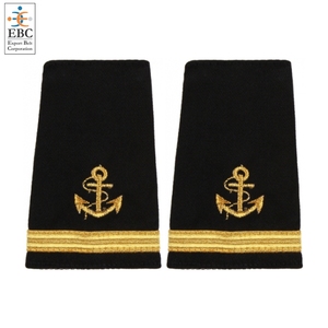 OEM แผ่นรองผ้าปักลายสมอเรือสีดำ4แท่งสีทองฝรั่งเศสแบบสั่งทำอินทรธนูแบบไม่ลื่นสำหรับผู้ค้าสมอแบบอ่อน4แท่งสีทอง - Product Image 4