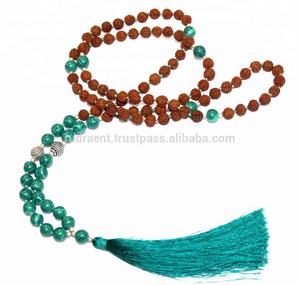 สร้อยคอลูกปัด108สไตล์ญี่ปุ่นสำหรับนั่งสมาธิแบบผูกเป็นพู่มาลาสำหรับเป็นของขวัญและเป็นงานปาร์ตี้เหมาะสำหรับทุกเพศ - Product Image 4