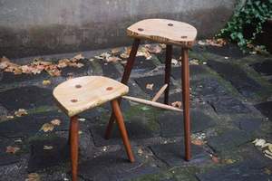 Madera borde vivo moderno Bar taburete - Product Image 4