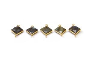 Natural Labradorite Gemstone With Gold Plated Handmade Fashionable <b>Gift</b> Fort <b>Her</b> Jewelry Necklace Bezel Connector - Product Image 5