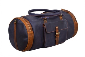 Bolsas de viaje de lona de cuero genuino de la mejor calidad multifuncional del fabricante al por mayor para hombres - Product Image 3