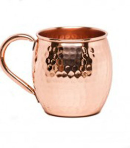 Taza de mula de Moscú de cobre, Taza de cerámica ecológica de 500ml con empuñadura, barra personalizable, cerveza de vodka para el hogar, hoteles, bodas, fiestas - Product Image 4
