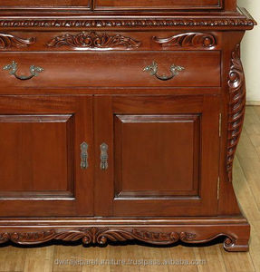 Vitrina clásica de caoba, mueble, jepara, indonesia - Product Image 3