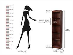 Estante de pared para libros y decoración del hogar, estante de exhibición y almacenamiento, Unidad de gabinete - Product Image 3