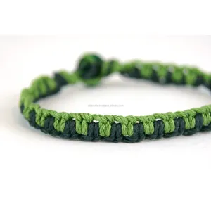 Оптовая продажа плетеных браслетов из хлопка для макраме от производителя браслетов дружбы