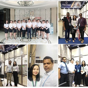 Baldosa de cerámica de porcelana antideslizante para hotel, baldosa rústica de lujo, glaseada, tamaño 40x40mm, venta al por mayor - Product Image 5