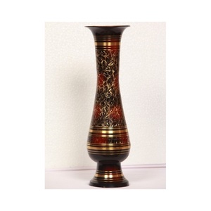 แจกันดอกไม้ทองเหลืองสำหรับตกแต่งโต๊ะ,แจกันดอกไม้สำหรับตกแต่งโต๊ะชิ้นกลาง - Product Image 1