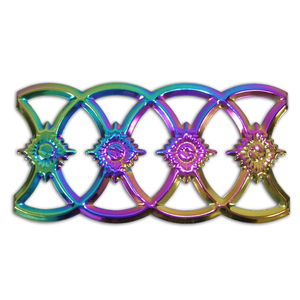 PVD ไทเทเนียมสีรุ้งเคลือบสำหรับตกแต่งบ้านรูปปั้นเหล็กที่มีลักษณะเป็นผงพ่นได้ง่าย - Product Image 2