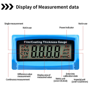 Benetech GM200A / WT200A Pintura Do Carro Digital Revestimento Espessura Medidor Sonda Medidor Tester - Product Image 3