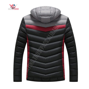 เสื้อแจ็คเก็ตบับเบิ้ลของผู้ชาย,มาใหม่แจ็คเก็ตมีฮู้ดแนวลำลองผ้าคอตตอนให้ความอบอุ่นฤดูหนาว - Product Image 2