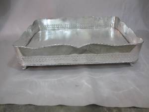 Gümüş kabartmalı OVAL servis tepsileri için düğün/partiler/ev/otel - Product Image 4