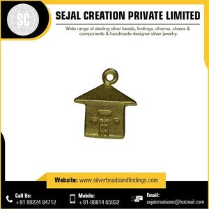 Abalorio de Casa de Plata de Ley 925 chapado en oro para bodas a granel - Product Image 2