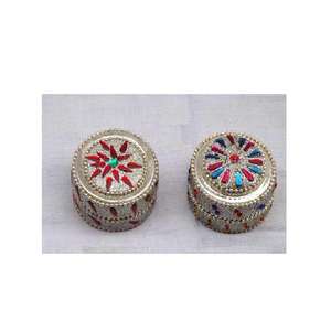 Mosaic <b>Pill</b> <b>Boxes</b> With Star Pattern Available in All Colors and Sizes Small Metal <b>Pill</b> Box - Product Image 4