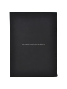 Journal en cuir véritable noir fait à la main classique uni carnet de croquis de Style Antique avec journal de verrouillage en laiton Vintage pour les cadeaux - Product Image 6