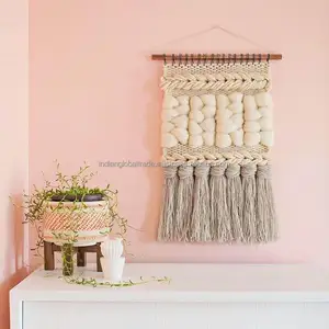 DIY Woven Wall Hangings Boho Wall Art Decor Hand Knitted Wall Hanging For Home Decorations