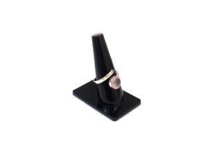 Piedra preciosa de Calcedonia rosa con forma redonda hecha a mano plateada regalo ajustable para su anillo de moda - Product Image 6
