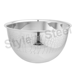 Juego de cuencos de mezcla de metal y acero inoxidable personalizado, cuenco de almacenamiento de alimentos para ensaladas y verduras de nuevo diseñador - Product Image 1