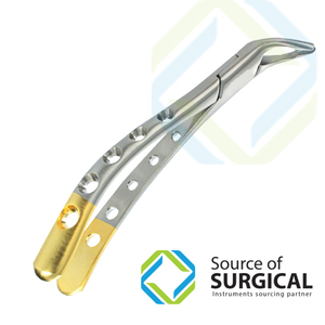 Fórceps de extracción dental de acero de alta calidad Fuente de alimentación manual Pieza de mano - Product Image 5
