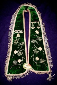 Ceinture maçonnique Regalia Royal Ark Mariner/ceinture maçonnique Regalia Scottish Rite 32e degré Rose Croix brodée à la main - Product Image 4