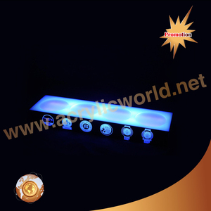 Customized Black Counter LED Illuminated <b>Acrylic</b> 3 Liquor Cosmetic Bottle <b>Display</b> <b>Stands</b> Screen Printing logo Eco-friendly - Product Image 1