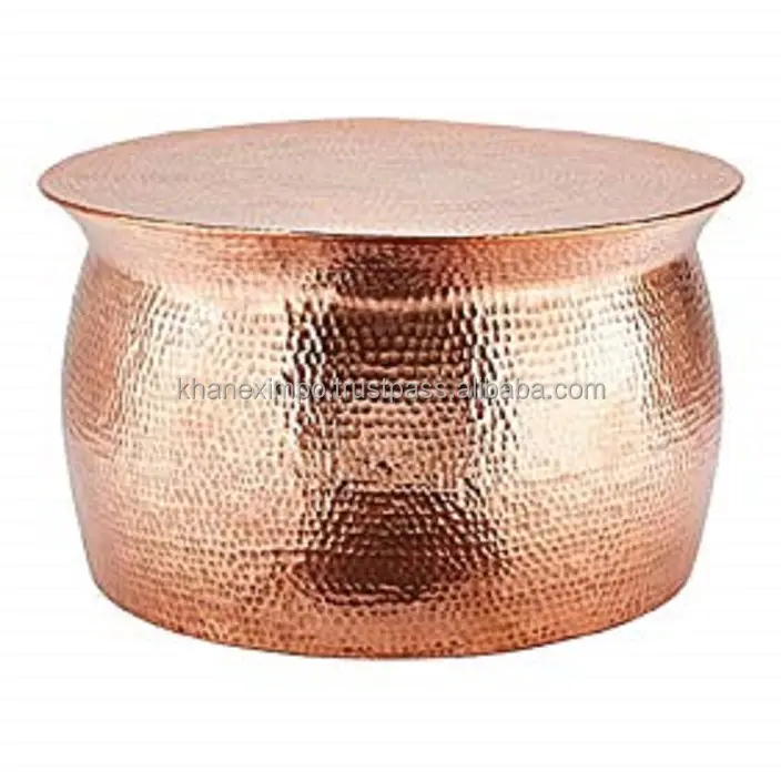 Copper Furniture Hammered Coffee Table Copper Round Hammered Coffee Table