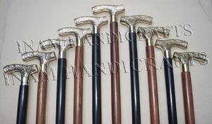 Canne de marche en bois avec poignée en laiton Derby / Canne de marche en bois avec poignée Derby en laiton / Canne de marche pour personnes âgées - Product Image 4