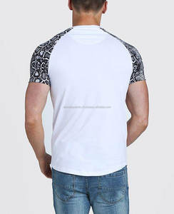 Hot Sale bequeme Unisex <span class=keywords><strong>Casual</strong></span> Druck/Stickerei benutzer definierte Atmungsaktive T-Shirt, Original Männer <span class=keywords><strong>Muscle</strong></span> Fit Snake Print Raglan Tee - Product Image 2