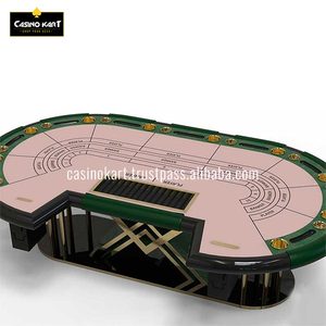 Naipes de mesa Baccarat modernos de lujo del fabricante indio, Mahjong de juego ovalado de plástico cristalino de alta calidad - Product Image 4