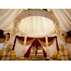 Mandap Tradicional de Cristal Blanco para Bodas Indias, Mandap Profesional para Matrimonios Hindúes por el Fabricante Massachusetts Event - Product Image 1