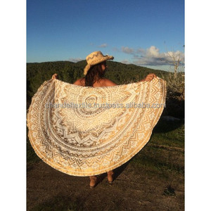 72\" Silver Ombre Hippie Mandala Tapestries Printed Indian Wall Hanging Beach Towel for <b>Yoga</b> <b>Mat</b> or Wall Decor - Product Image 4