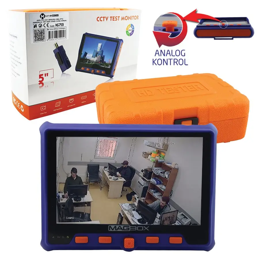 Magbox 5 дюймовый монитор CCTV тестер камера AHD-TVI-CVI/аналоговый портативный wristheld тестер камеры