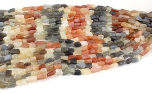 Naturel Multi Moonstone Lisse Nuggets Perles Coloré Pierres Précieuses Faire Belle Bijoux Faits Main En Gros - Product Image 3