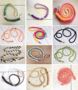 Laisse de chien durable écologique de luxe 100% accessoires pour animaux de compagnie en coton biologique - Product Image 5