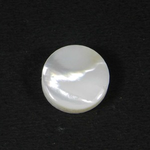 Cabujón Redondo de Nácar de Alta Calidad de 13x13 mm, Gema Suelta Natural Blanca - Product Image 1