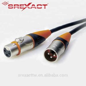 IP65 impermeable 3M macho hembra XLR Cables de Audio de 4 pines chaqueta de PVC exterior 3 pines cobre desnudo profesional ROHS certificado micrófono - Product Image 2