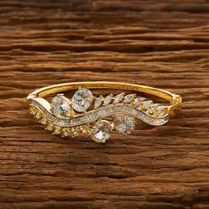 กำไลหินประดับเพชร CZ แบบดั้งเดิมกำไลข้อมือแฟชั่น Kada 55073 - Product Image 1