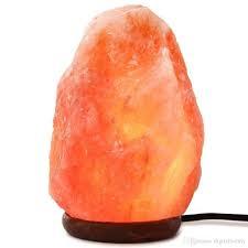 Lámparas de Cristal de Sal del Himalaya de Material Orgánico, Alta Calidad, Forma Geométrica, Técnica de Pulido, Tacto Real, Base de Madera - Product Image 5