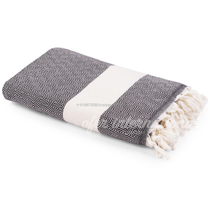 ผ้าห่มผ้าคอตตอนขนเป็ดปักเพชรปลาแซลมอน,ผ้าห่มปิกนิกหรือชายหาดผ้าคลุมเตียงใช้หลายแบบผ้าห่มโยนคอลเลกชันคลาสสิก - Product Image 5