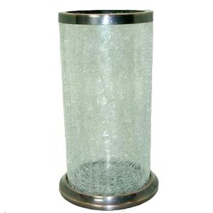 Conçu sur mesure luxe argent finition antique aluminium verre bougeoir fait main cheminée décorative pour les mariages noël - Product Image 4