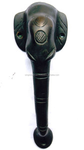 ที่เคาะประตูหน้าประตูวงแหวนกลมทำจากทองเหลืองโบราณสำหรับตกแต่ง - Product Image 5