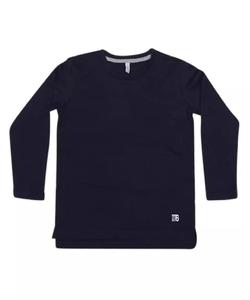 2022 Collection d'automne T-shirt en coton noir à manches longues de style décontracté pour bébé fille Bangladesh - Product Image 1