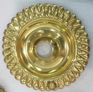 Laiton floral de luxe de plateaux de narguilé de bord avec la finition élégante de laque - Product Image 2