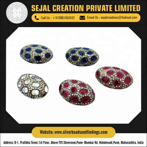 Designer Sterling Silver <b>Beads</b> and Findings Loose Jewelry <b>Beads</b> Material Made of <b>Metals</b> - Product Image 2