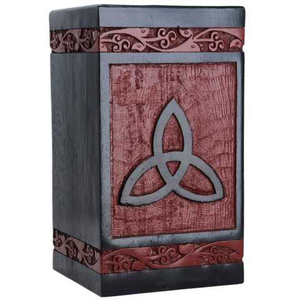 Coffret funéraire en bois gravé avec un design vintage en forme de croix, pour adultes, cendres humaines, urnes de crémation, style américain/européen - Product Image 5