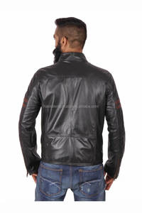 Custom Biker Motorcycle Design Pure <b>Real</b> Genuine Leather <b>Men's</b> Jacket OEM ODM Online Winter Sale - Product Image 5