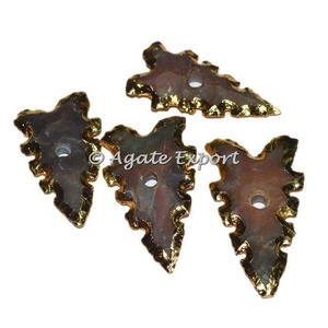 Wholesale Custom <b>Crystals</b> Antique Agate Arrowheads <b>Knob</b> - Product Image 1