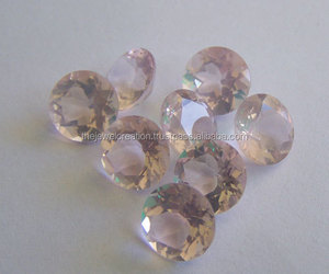 Piedra de cuarzo rosa Natural de 6mm facetada redonda suelta calibrada proveedor de piedras preciosas al por mayor joyería de moda ahora a precio de fábrica - Product Image 2