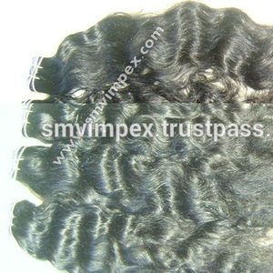 Extensiones de cabello humano ondulado Remy virgen indio natural cabello crudo alineado con cutícula DE LA India trama única permanente listo - Product Image 3