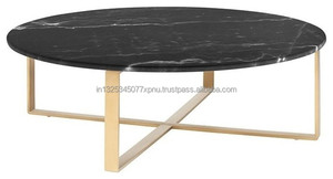 Metal Base Marble Top Coffee <b>Table</b> - Product Image 3
