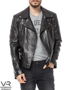 Valeriano Romano TR Men's Fashion <b>Leather</b> Jacket Coat VR213213 Garments Premium <b>Products</b> - Product Image 5